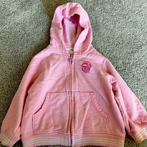 Georgia Bulldog pink zip up hoodie